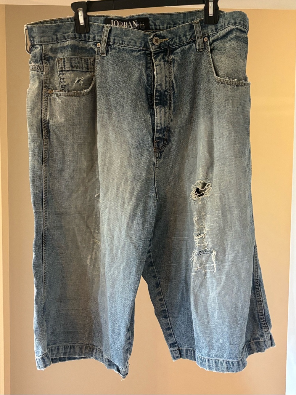 Jordan Craig Blue Denim Jeans with Pink Logo Tag